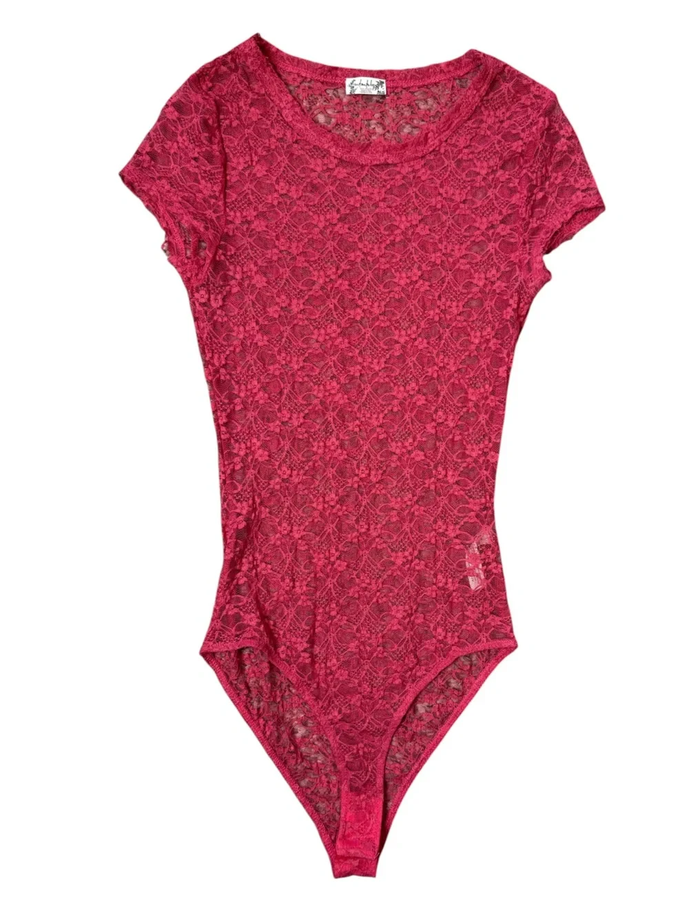 Free People Intimately Free Lace Sheer Bodysuit size S